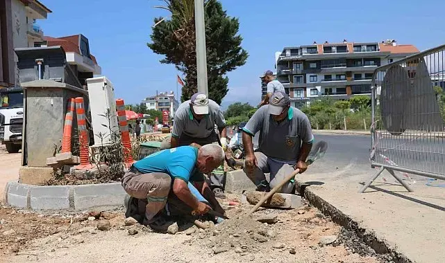 Alanya Kestel Mahallesinde çalışmalar etap etap sürüyor