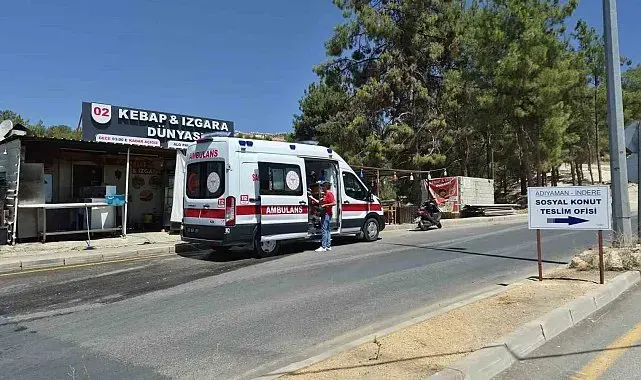 Devrilen motosikletteki 2 kişi yaralandı