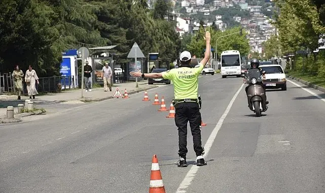 Ordu'da bir haftada 18 bine yakın araç ve sürücüsü denetlendi