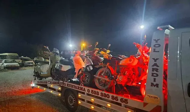 Datça'da motosiklet denetimi: "19 araç trafikten men edildi"