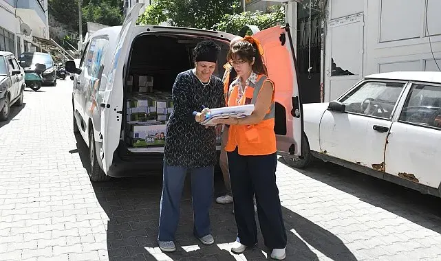 Kuşadası Belediyesi'nde süt desteği yeniden başladı
