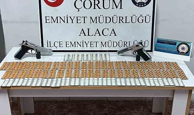 Çorum'da 756 adet sentetik ecza hapı ele geçirildi: 1 tutuklama