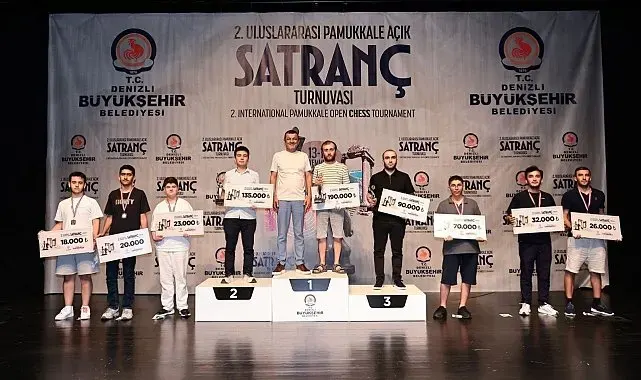 2. Uluslararası Pamukkale Açık Satranç Turnuvası şampiyonlarını buldu