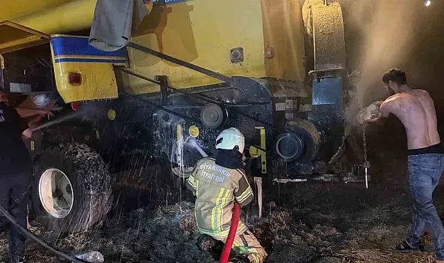 Biçerdöverde çıkan yangın itfaiye ekiplerince söndürüldü