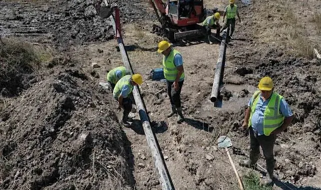 Milas Dörttepe'de içme suyu terfi hattı yenilendi