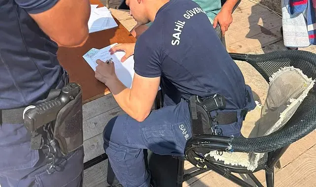 Kılıç balığını alıp sahile çıkaran şahsa idari para cezası
