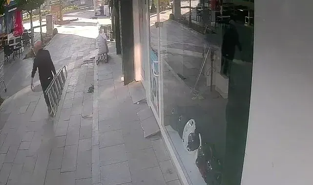İş yerine girebilmek için çıktığı merdiven sonu oldu