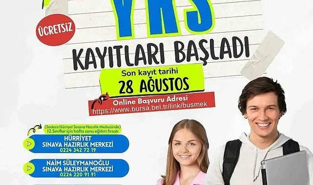 Büyükşehir YKS kursları için kayıtlar başladı