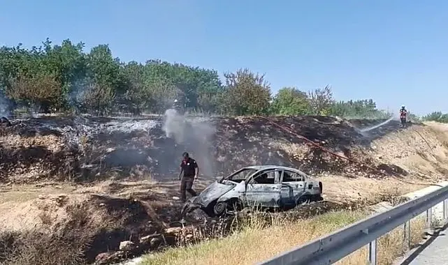 Bariyerlere çarpan otomobil alev almıştı: Ağır yaralanan sürücü hayatını kaybetti