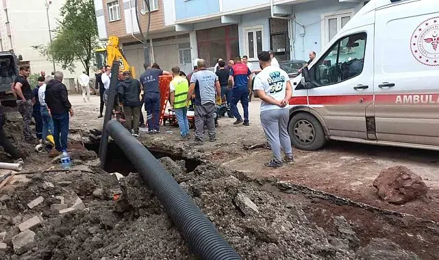 Ordu'da altyapı çalışmasında göçük altında kalan 2 işçi yaralandı