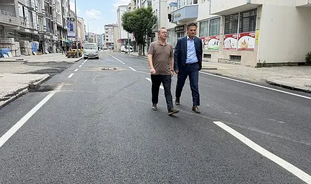 Vali Ziya Polat, Cumhuriyet Caddesi'ndeki yol çalışmalarını yerinde inceledi