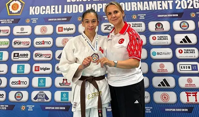 Düzceli judocu Erva Eren Avrupa üçüncüsü oldu