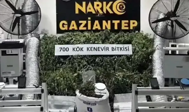 Gaziantep'te uyuşturucu imalathanesine baskın