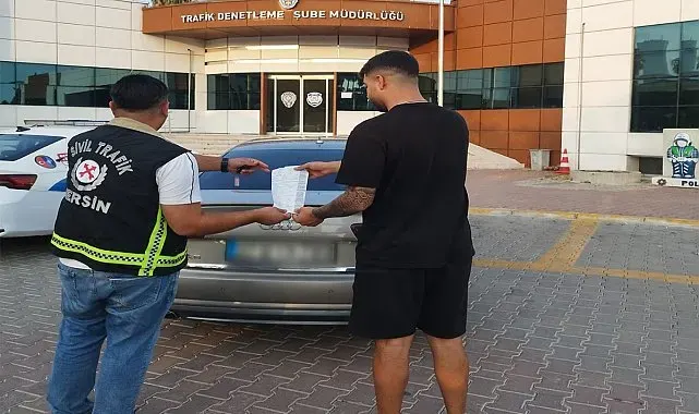 Mersin'de makas atan ehliyetsiz sürücüye 170 bin lira ceza