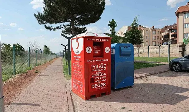 Hacılar'da kıyafet bağış kutuları hizmete girdi