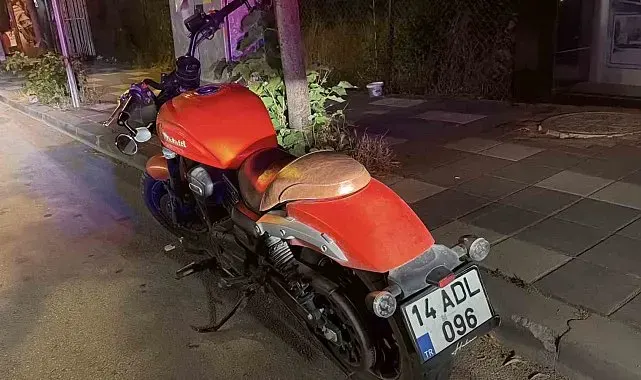 Bolu'da otomobille çarpışan motosikletli yaralandı