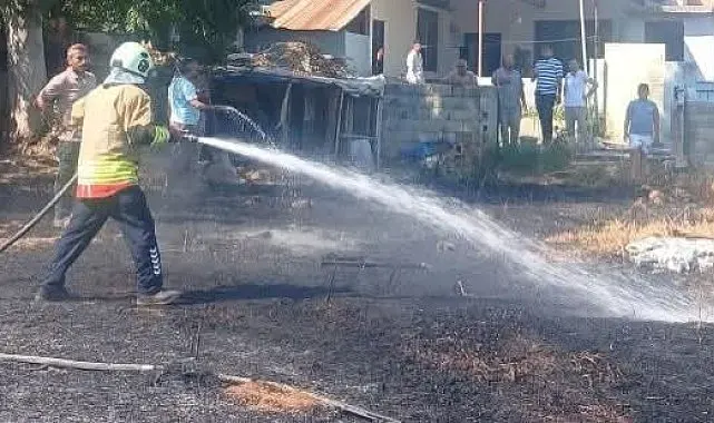 Hassa'da bahçe yangını