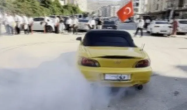 Düğün konvoyundaki drifte 156 bin TL para cezası