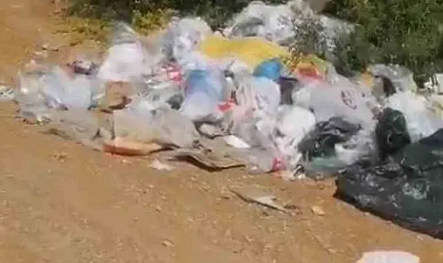 Balık tutmak için gittiği gölde çöp yığınıyla karşılaştı: Poşet poşet topladı