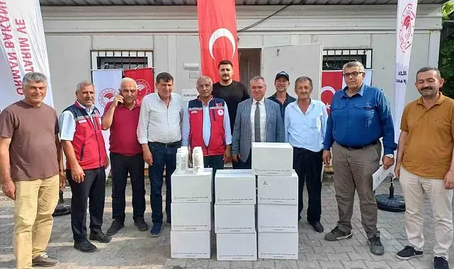 Erzin'de turunçgil üreticilerine portakal yağı desteği