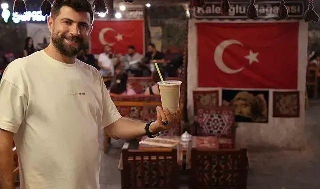 Tarihi mağarada serinleten lezzet: Soğuk menengiç kahvesi