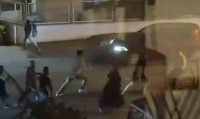 Bursa'da aileler arasında meydan muharebesi kamerada