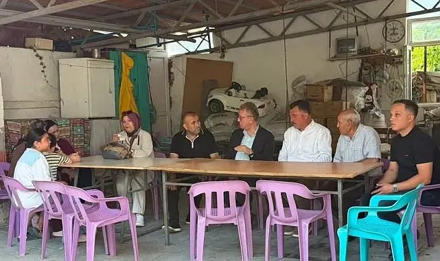 Hisarcık'ta AK Parti'den hane ziyaretleri