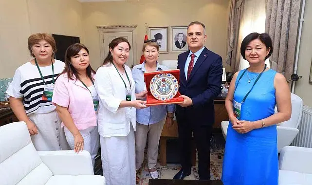 Kazakistanlı eğitimcilerden Muğla Valisi Akbıyık'a ziyaret