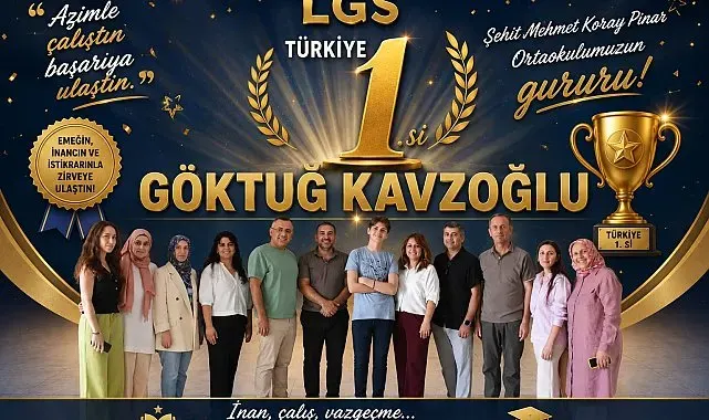Bursa'da LGS gururu: 500 tam puan alan Göktuğ Kavzoğlu Türkiye birincisi oldu