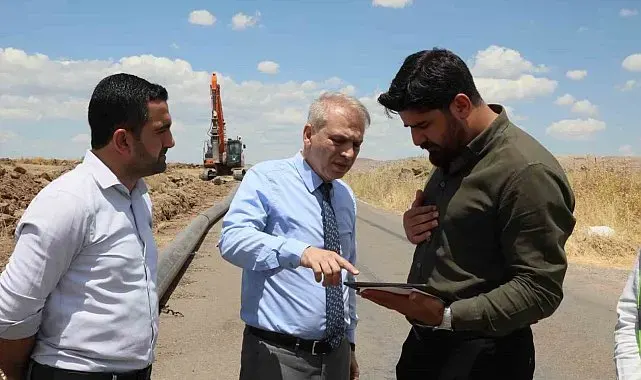 Mardin'in en büyük grup içme suyu hattında yenileme çalışmaları sürüyor