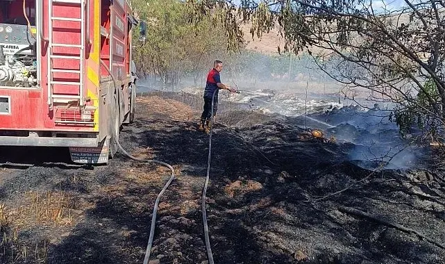 Elazığ'da çıkan arazi yangını söndürüldü