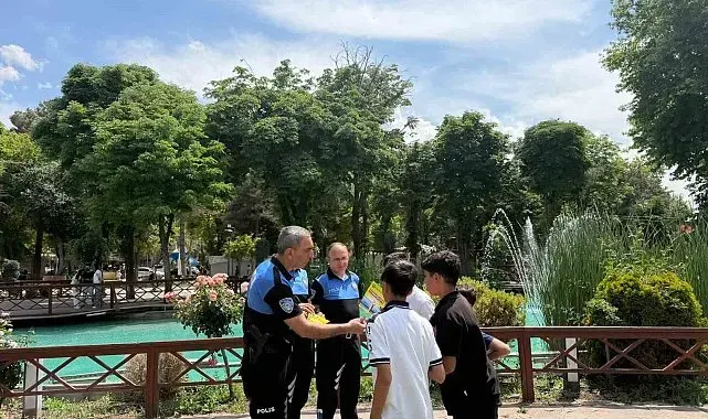 Malatya'da polis ekiplerinden boğulma vakalarına karşı farkındalık çalışması