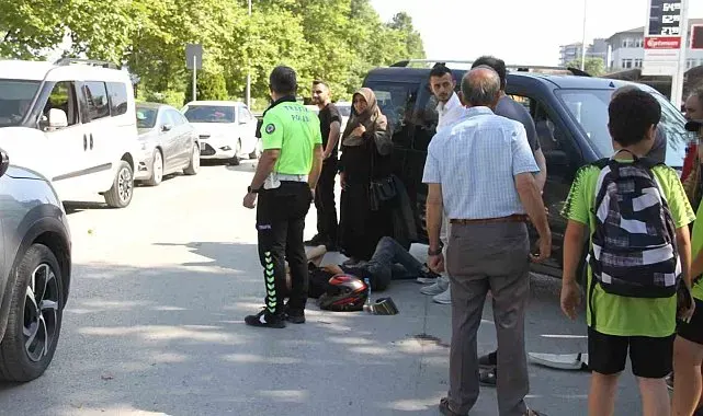 Çarşamba'da otomobille motosiklet çarpıştı: 1 yaralı
