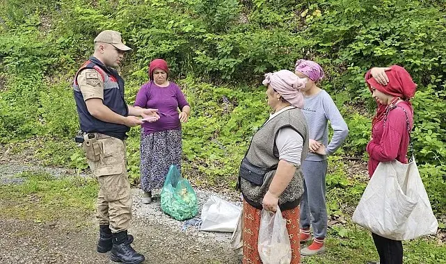 Ordu'da jandarmadan kadınlara KADES tanıtımı