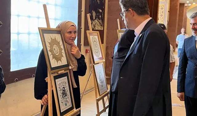 Çanakkale'de 'Tezhip Sanatı Kursu' yıl sonu sergisi