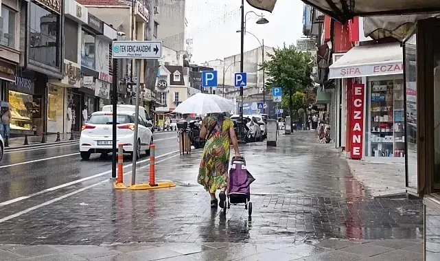 Tekirdağ'da yağmur etkili oldu