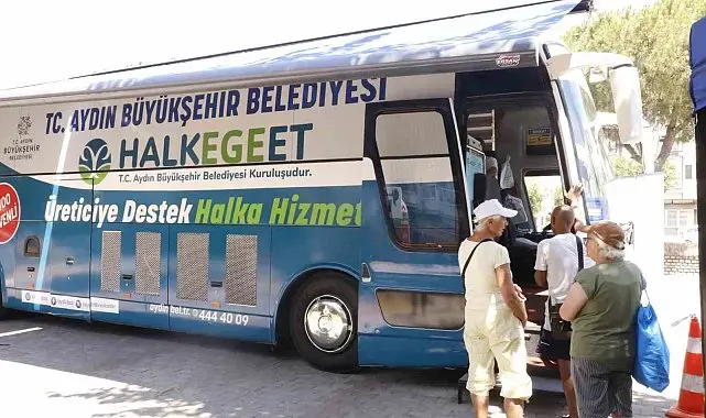 Mobil Halk Ege Et bu kez Güzelçamlı'da vatandaşlarla buluştu