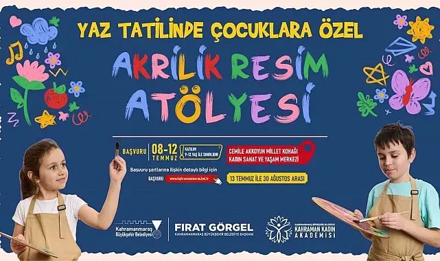 Büyükşehir'den çocuklara yaz tatilinde sanat desteği