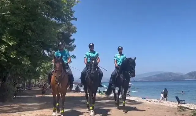 Milli Park'ta atlı jandarmadan sıkı denetim