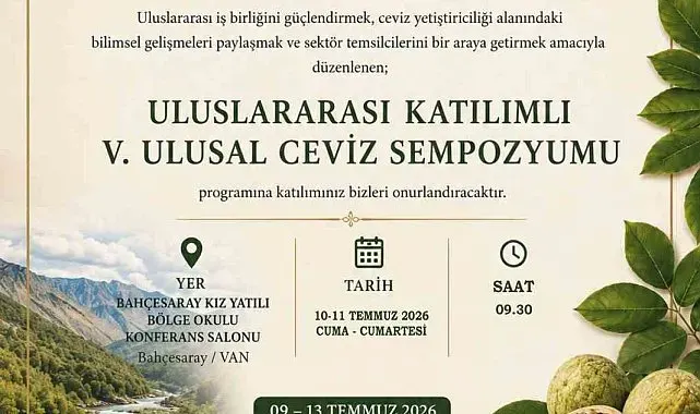 Cevizde verim ve kaliteyi artırmaya yönelik bilimsel çalışmalar Bahçesaray'da masaya yatırılacak