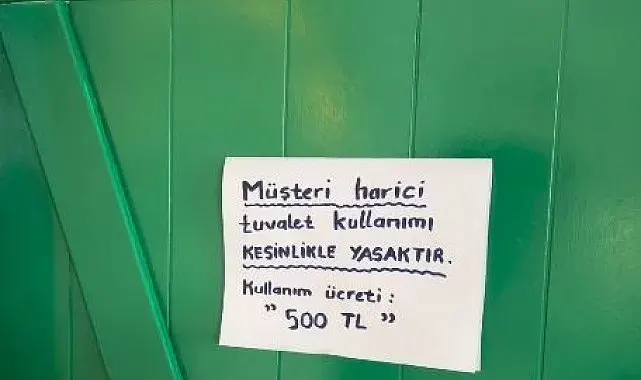 Muğla Akyaka bu defa fahiş WC ücreti ile gündeme geldi