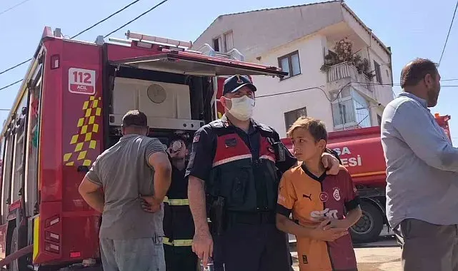 İnegöl'de yumurta deposunda yangın: Minik Huzeyfe'nin gözyaşları yürek burktu
