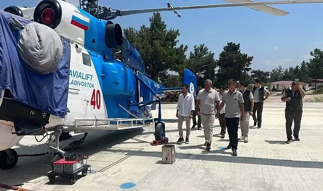 Mersin'de yangın ekibinin çalışmaları yerinde incelendi