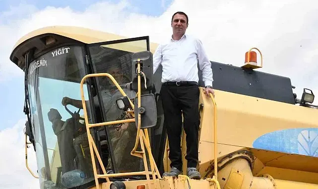 Beylikova Belediyesi hububat hasadına başladı