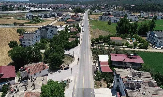 Seydikemer Belen'de yol çalışmaları tamamlandı
