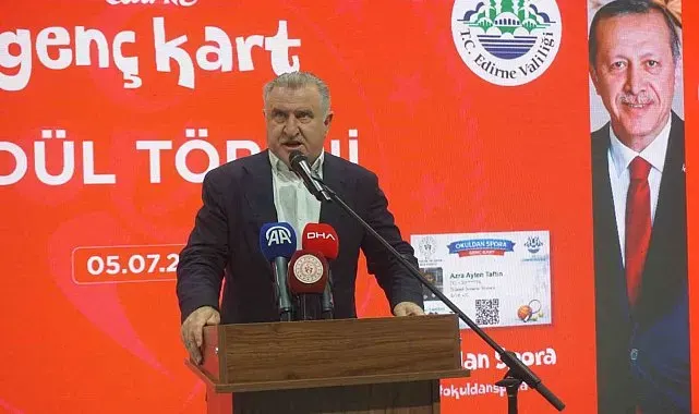 Bakan Osman Aşkın Bak: "En büyük hedefimiz gençleri spora yönlendirerek kötü alışkanlıklardan uzak tutmak"