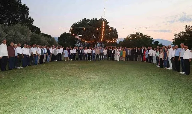 Karacasu Kaymakamı Mehmet Gündoğdu'ya veda yemeği