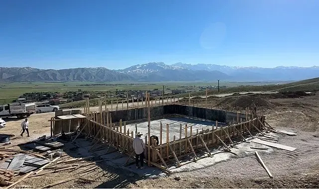 Yüksekova'da bölgede bir ilk olan gassilhane inşaatına başlandı