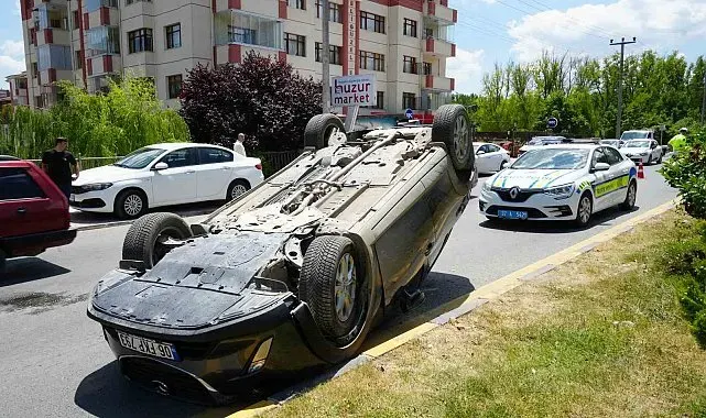 Kastamonu'da otomobil takla attı: 1 yaralı