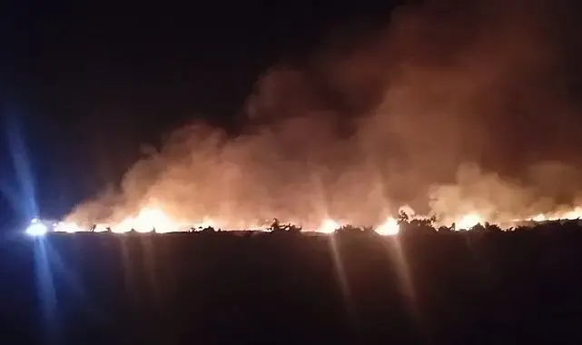 Gaziantep'te korkutan anız yangını